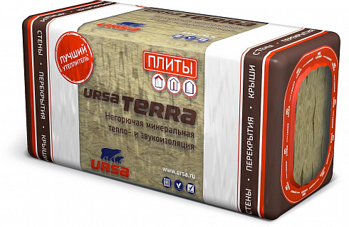 УРСА ТЕРРА  36 PN (плитка) 1250х610х50мм(7.625=0,381м3) 10шт 