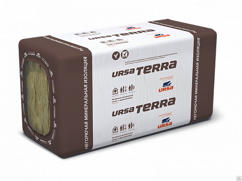 УРСА ТЕРРА  34 PN PRO 1250х610х100мм(9,15м2 0,915м3 12шт) 